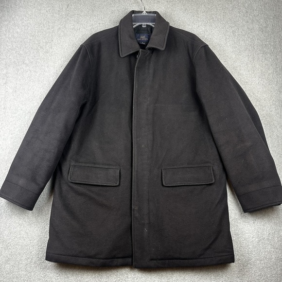 Brooks Brothers 346 Coat Mens Medium Wool Cashmere Zip Button Quilted Lined - Picture 1 of 12